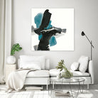 Black and Teal IV by Chris Paschke on GIANT ART - multi abstract abstract