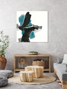 Black and Teal IV by Chris Paschke on GIANT ART - multi abstract abstract