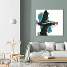 Black and Teal IV by Chris Paschke on GIANT ART - multi abstract abstract