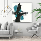 Black and Teal IV by Chris Paschke on GIANT ART - multi abstract abstract