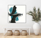 Black and Teal IV by Chris Paschke on GIANT ART - multi abstract abstract