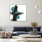 Black and Teal IV by Chris Paschke on GIANT ART - multi abstract abstract