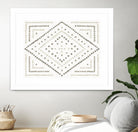 Daisy Dots Tile II Neutral by Wild Apple on GIANT ART - multi abstract abstract