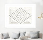 Daisy Dots Tile II Neutral by Wild Apple on GIANT ART - multi abstract abstract