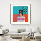 Sofia by Avery Tillmon on GIANT ART - multi figurative blue