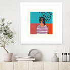 Sofia by Avery Tillmon on GIANT ART - multi figurative blue