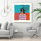 Sofia by Avery Tillmon on GIANT ART - multi figurative blue