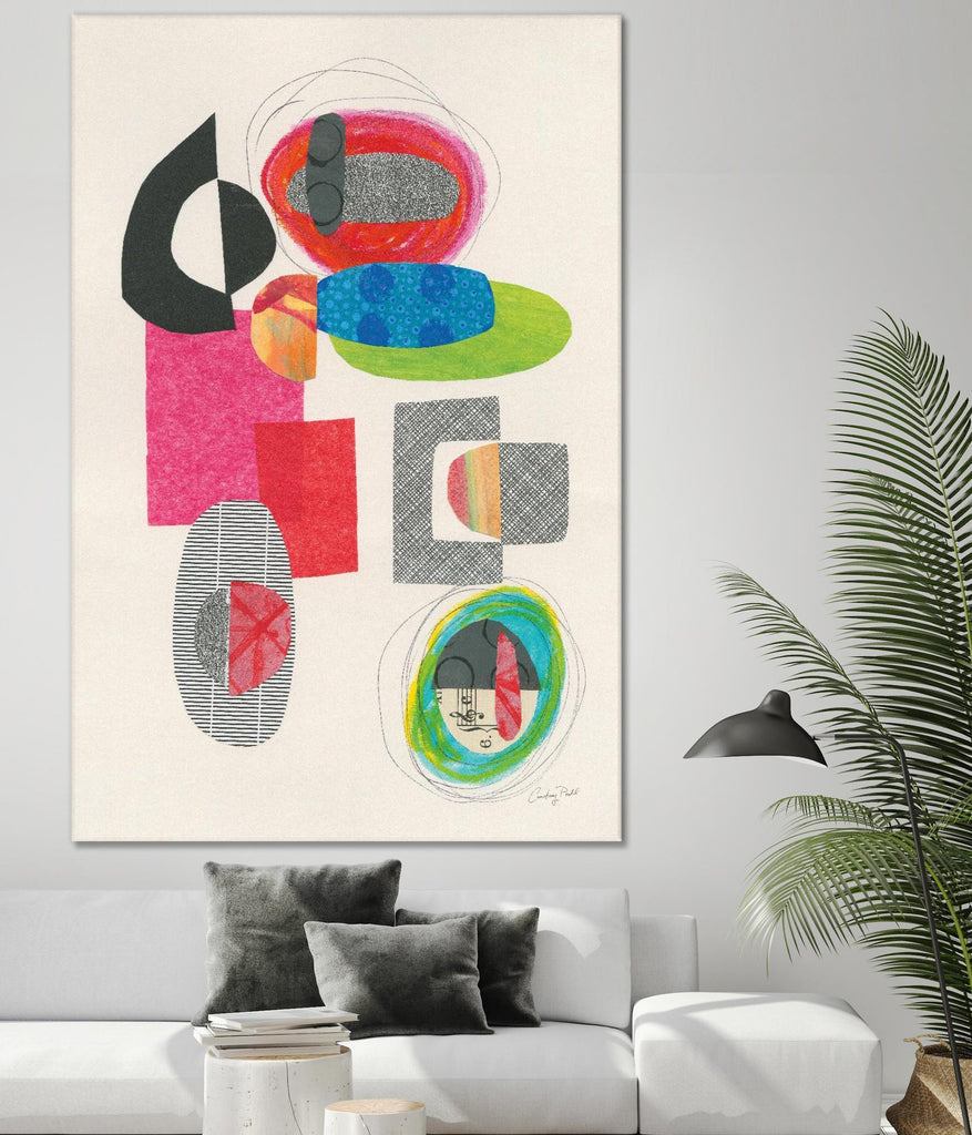 Geometric Collage par Courtney Prahl sur GIANT ART - multi abstraction abstraite