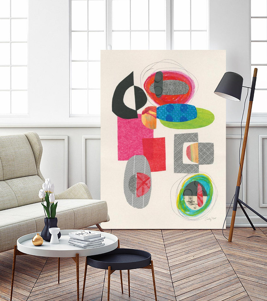 Geometric Collage par Courtney Prahl sur GIANT ART - multi abstraction abstraite