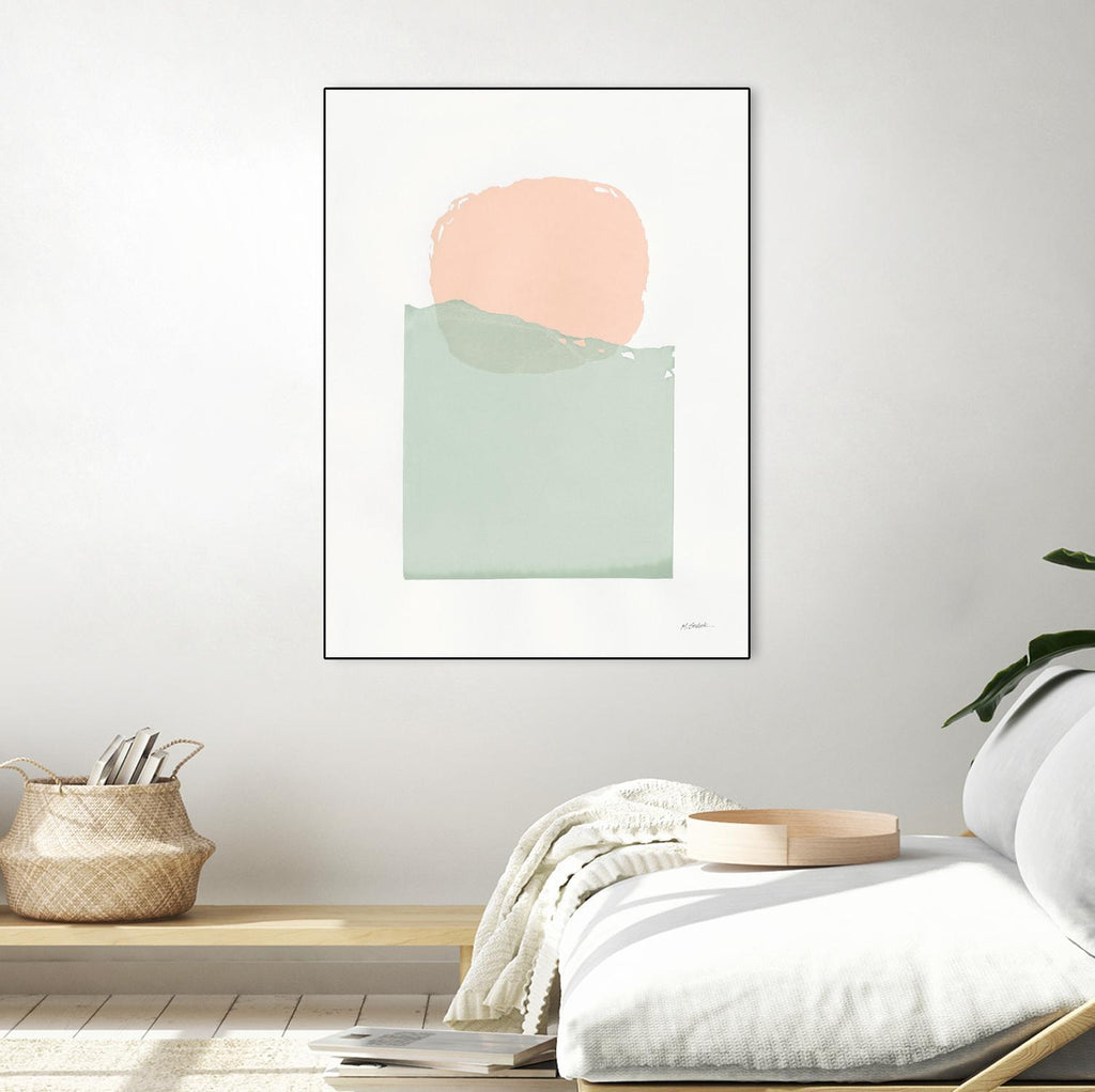 Buoyant Pink and Green by Mike Schick on GIANT ART - multi abstract abstract