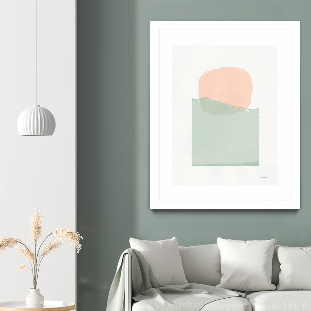 Buoyant Pink and Green par Mike Schick sur GIANT ART - multi abstraites