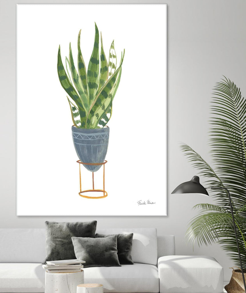 Green House Plants IV by Farida Zaman on GIANT ART - botanical gray