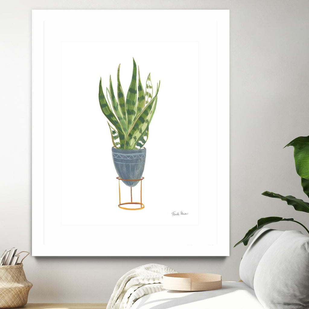 Green House Plants IV by Farida Zaman on GIANT ART - green botanical illustrative