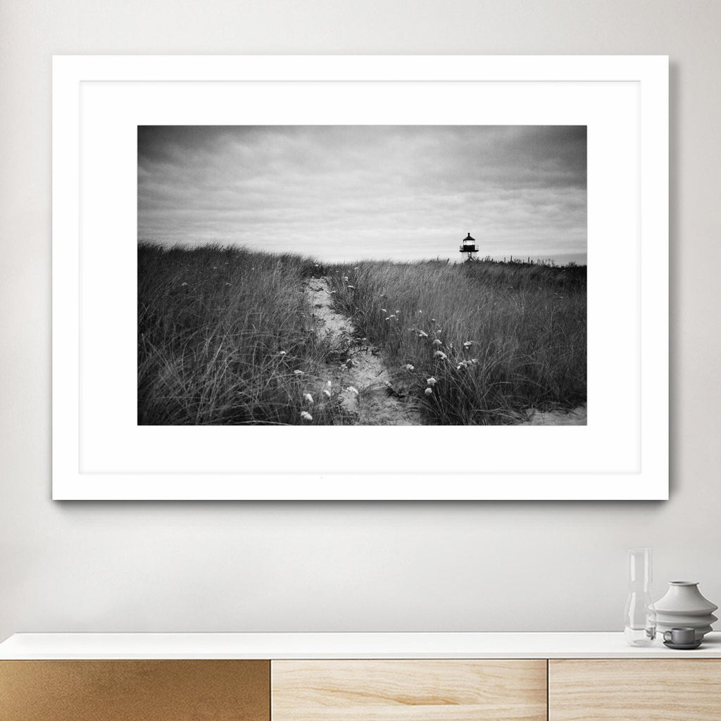 Nantucket Light by Aledanda on GIANT ART - grey black & white path