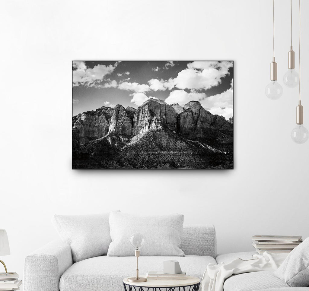 Zion Canyon I by Laura Marshall on GIANT ART - landscape black