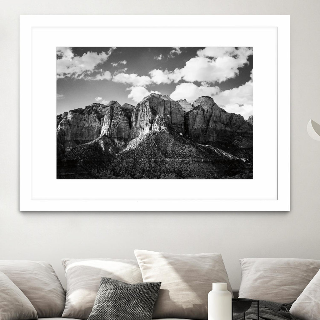 Zion Canyon I by Laura Marshall on GIANT ART - landscape black