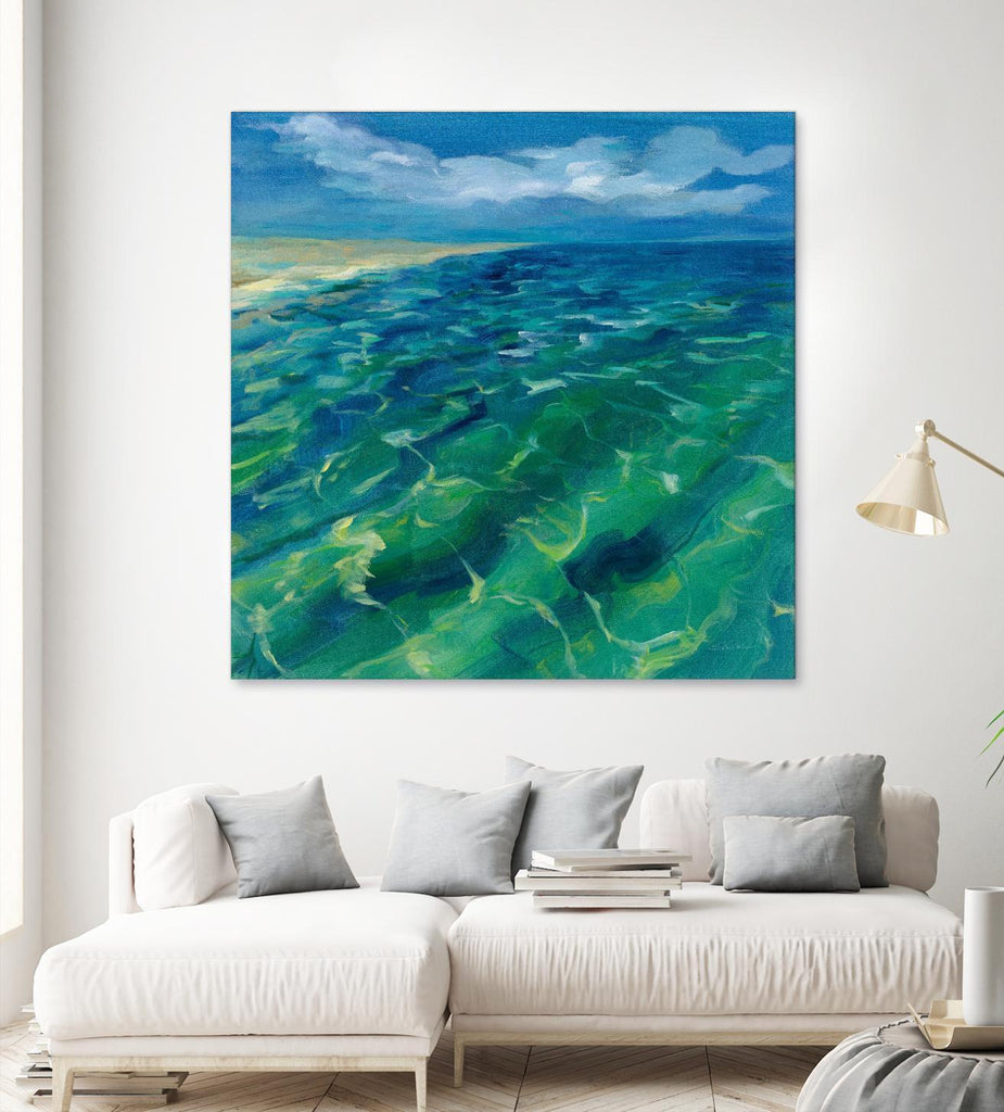 Sunny Sea Reflections by Silvia Vassileva on GIANT ART - coastal & nautical aqua