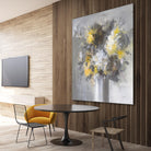 Weekend Bouquet Yellow Gray by Danhui Nai on GIANT ART - farmhouse brown