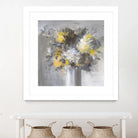 Weekend Bouquet Yellow Gray by Danhui Nai on GIANT ART - farmhouse brown