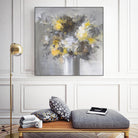 Weekend Bouquet Yellow Gray by Danhui Nai on GIANT ART - farmhouse brown