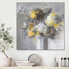 Weekend Bouquet Yellow Gray by Danhui Nai on GIANT ART - farmhouse brown