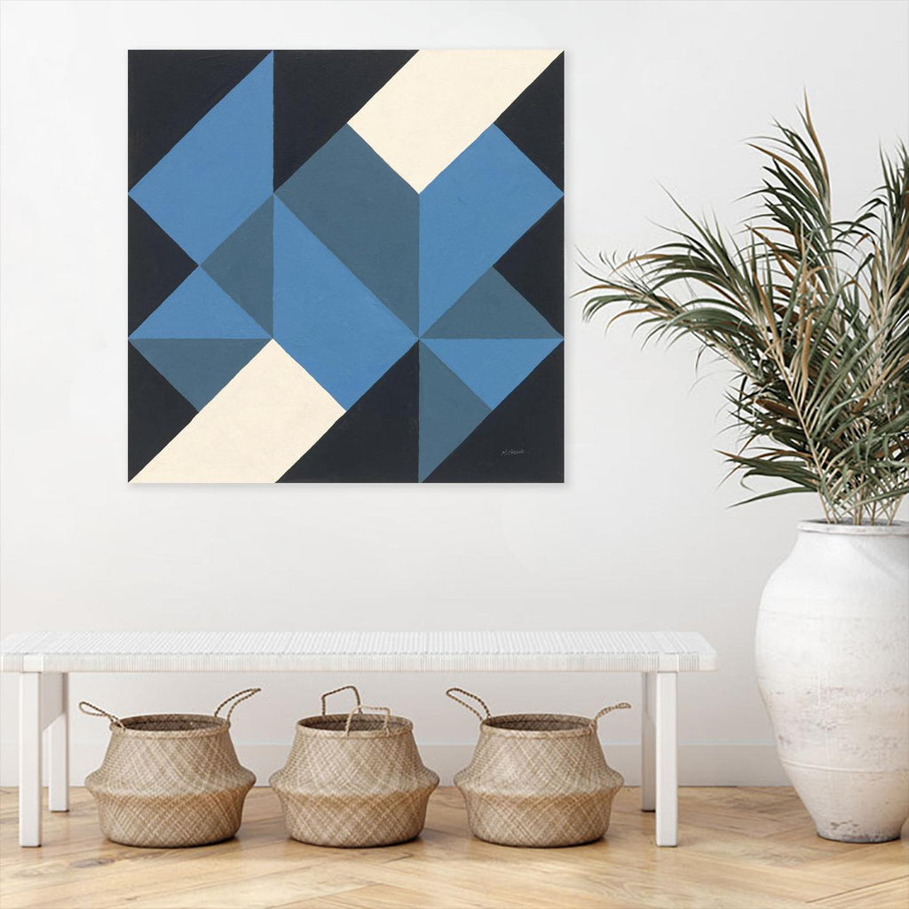 Triangles I by Mike Schick on GIANT ART - blue shapes triangles