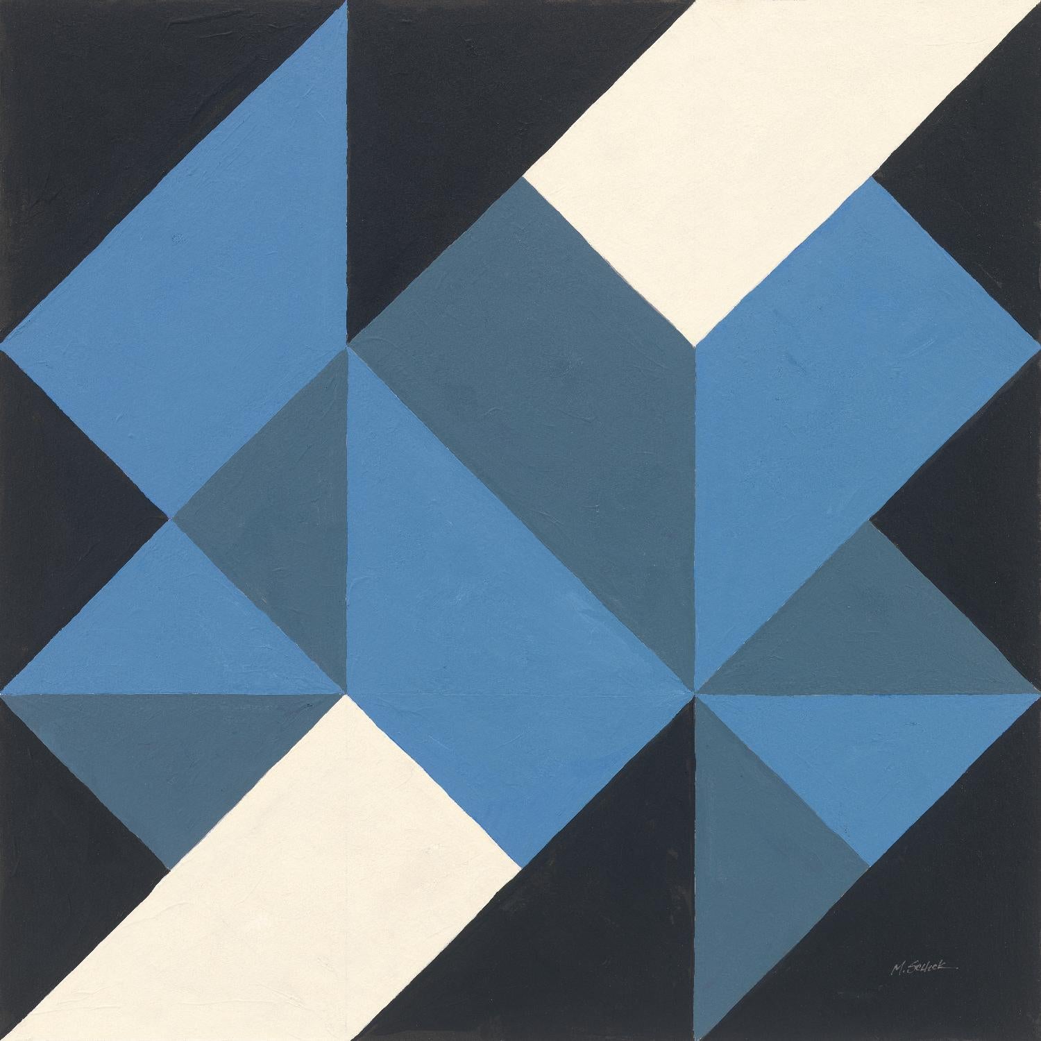 Triangles I par Mike Schick sur GIANT ART - art abstrait