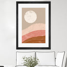 Desert Sunrise I by Becky Thorns on GIANT ART - linear mountains