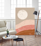 Desert Sunrise I by Becky Thorns on GIANT ART - linear mountains