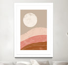 Desert Sunrise I by Becky Thorns on GIANT ART - linear mountains