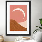 Desert Sunrise II by Becky Thorns on GIANT ART - pink shapes mountains