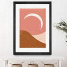 Desert Sunrise II by Becky Thorns on GIANT ART - pink shapes mountains