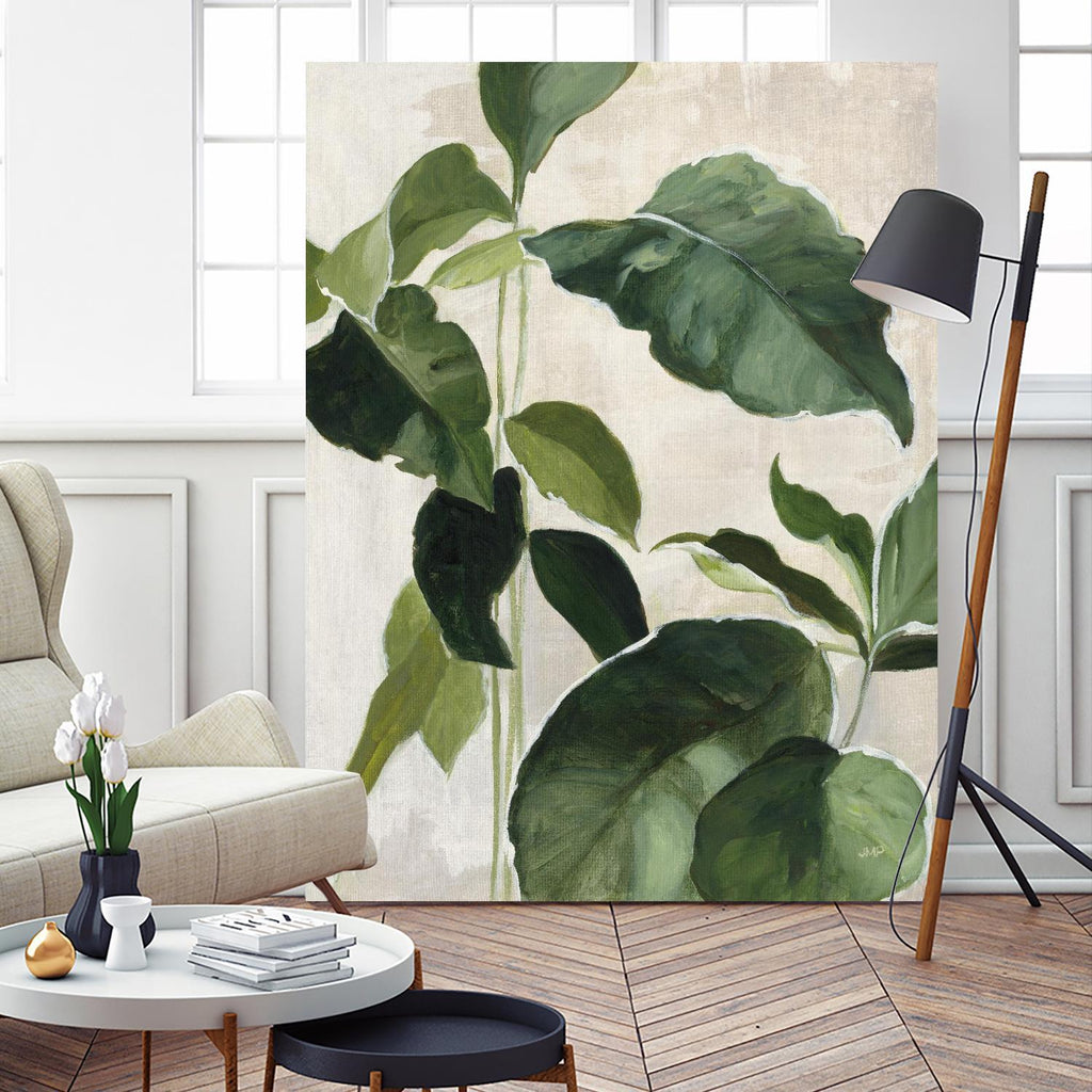 Tropical Study II by Julia Purinton on GIANT ART - beige tropical tropical leaf study