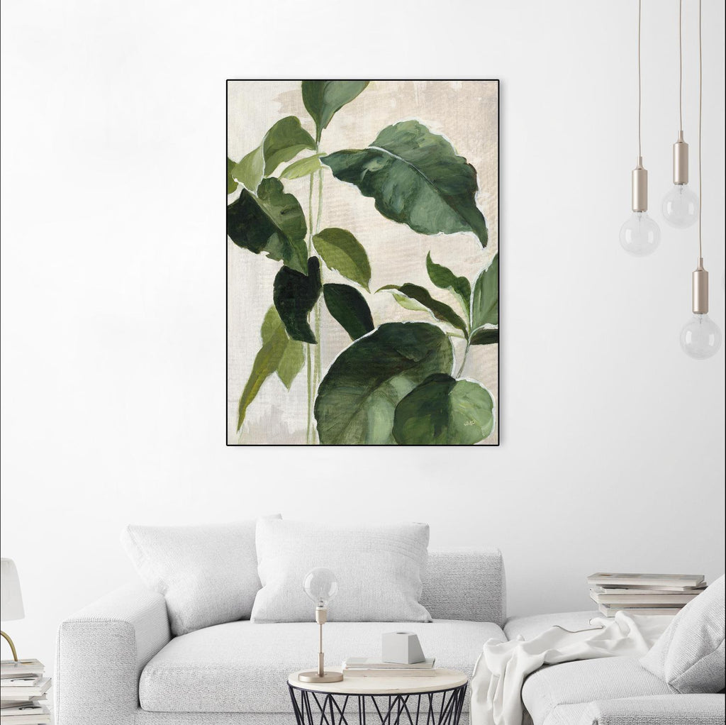 Tropical Study II by Julia Purinton on GIANT ART - beige tropical tropical leaf study