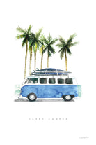 Surf Days II by Mercedes Lopez on GIANT ART - coastal & nautical aqua