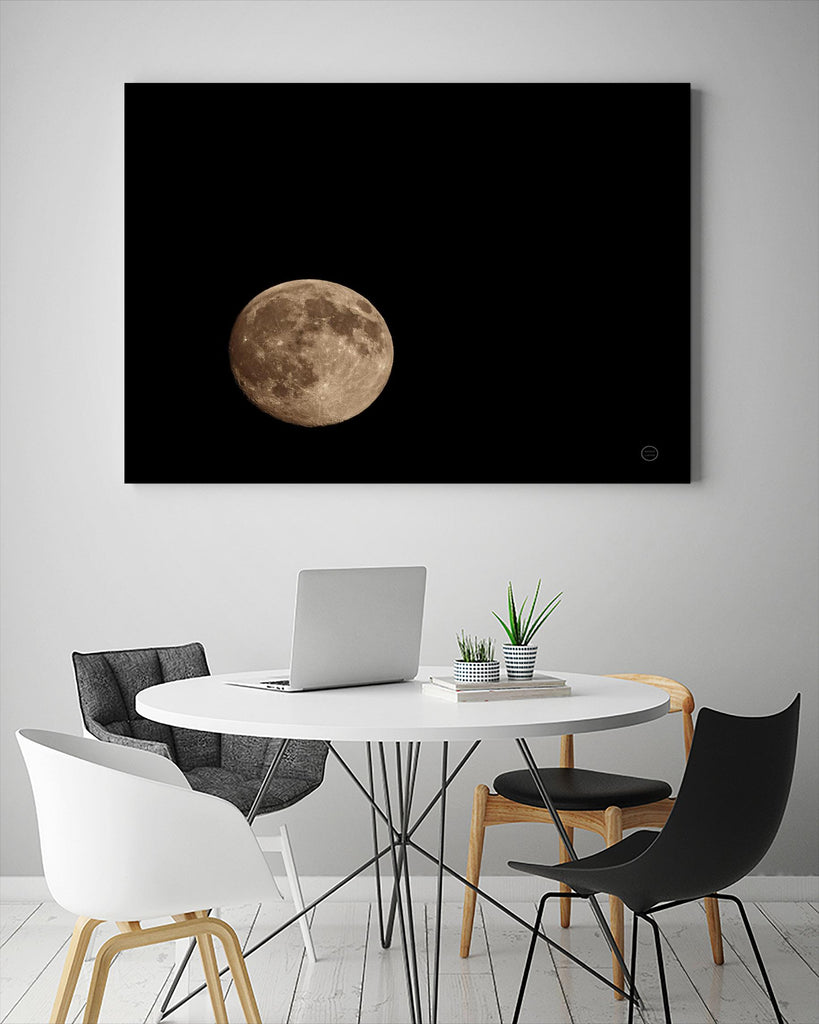 Moon Detail II by Nathan Larson on GIANT ART - black astronomy & celestial moon