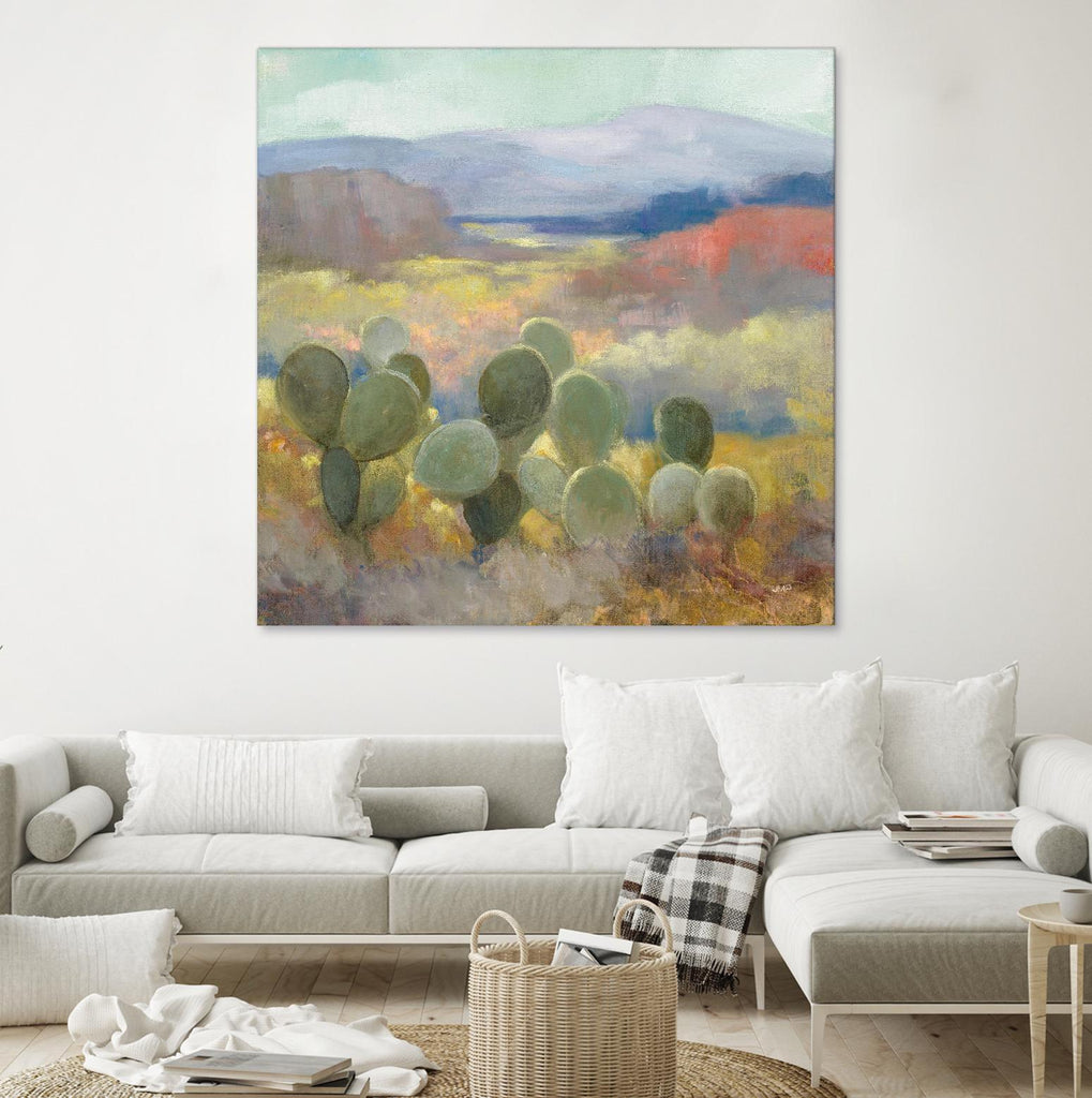High Desert II par Julia Purinton sur GIANT ART - paysage bleu