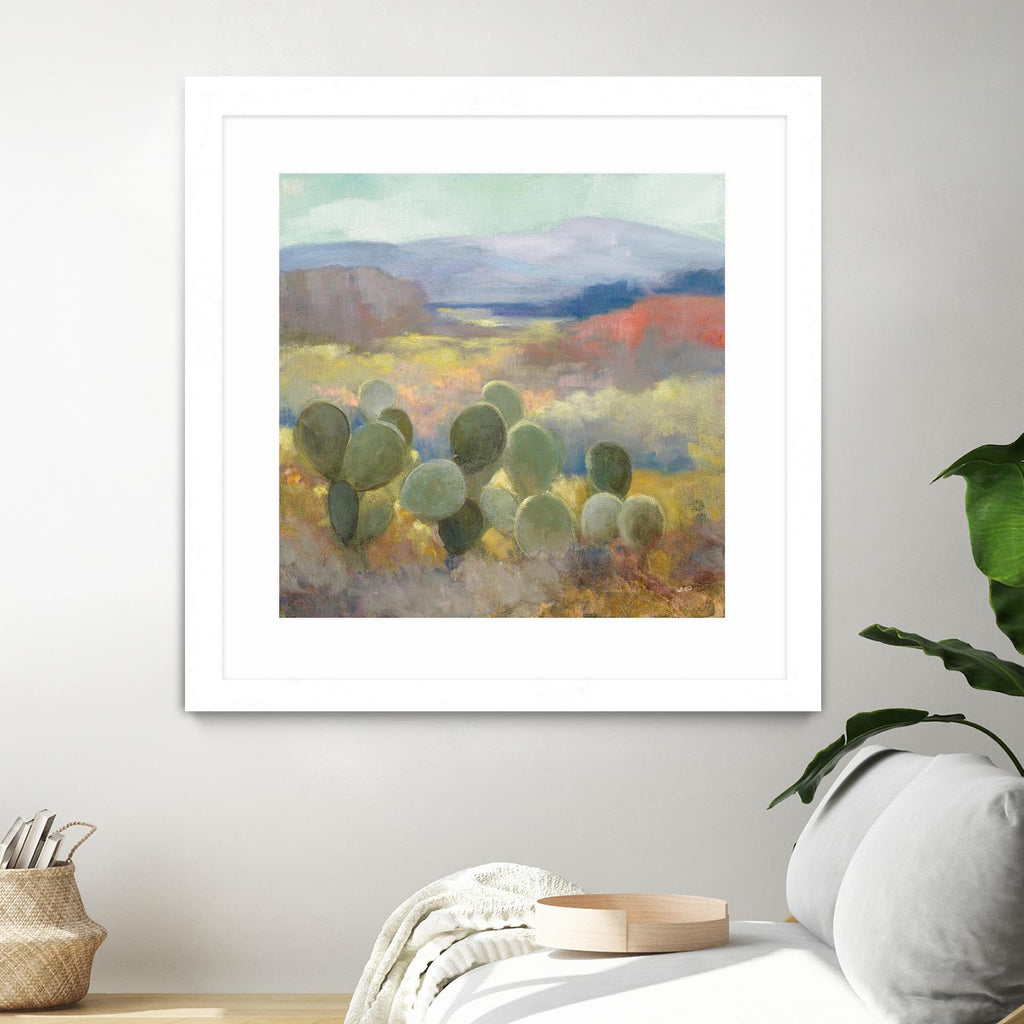 High Desert II par Julia Purinton sur GIANT ART - paysage bleu