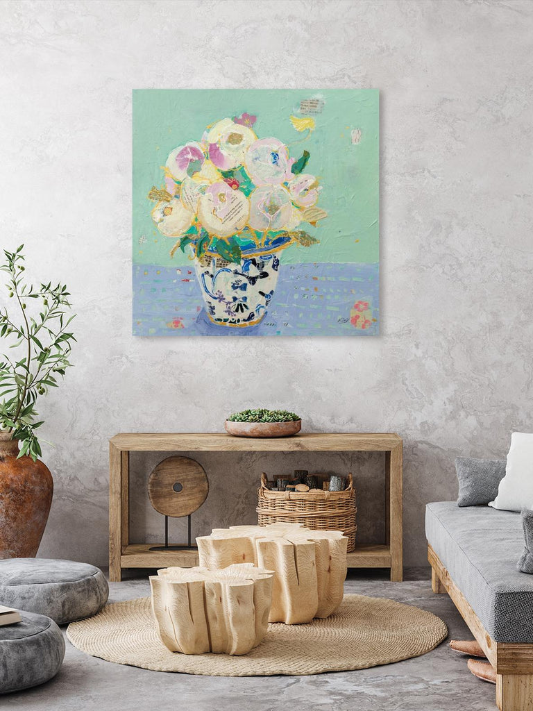 Kristens Peonies by Kellie Day on GIANT ART - pink florals floral