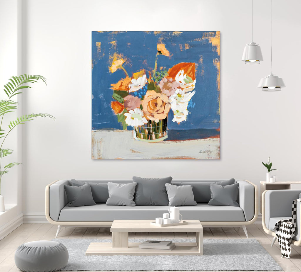 Peach and White Bouquet by Pamela Munger on GIANT ART - abstract abstract