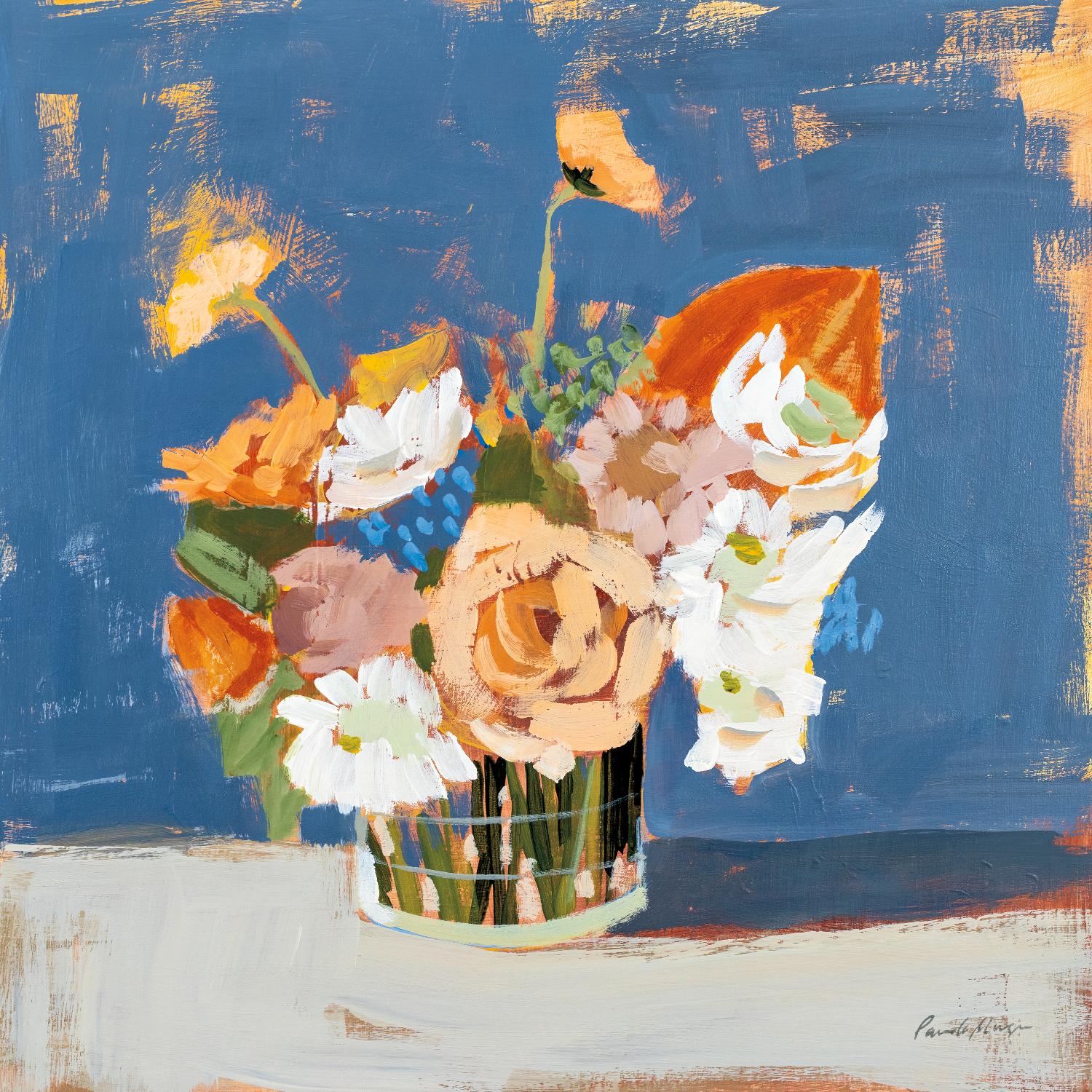 Peach and White Bouquet de Pamela Munger sur GIANT ART - abstrait