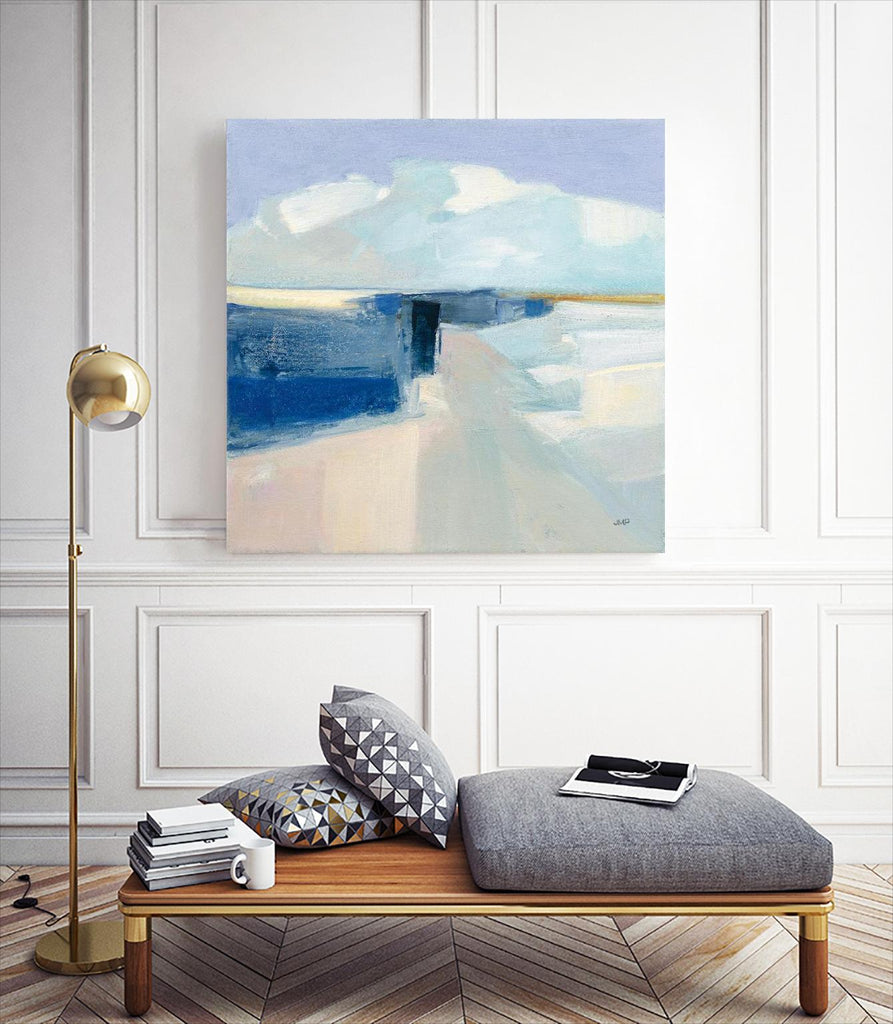 Sand and Sky by Julia Purinton on GIANT ART - blue coastal & nautical beige