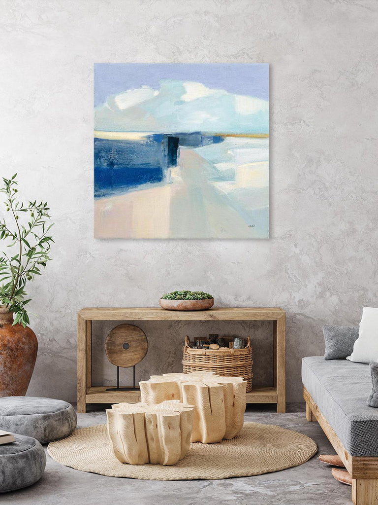 Sand and Sky by Julia Purinton on GIANT ART - blue coastal & nautical beige