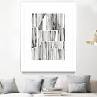 Lined Up III by Courtney Prahl on GIANT ART - white linear dots