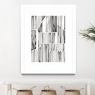 Lined Up III by Courtney Prahl on GIANT ART - white linear dots