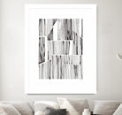 Lined Up III by Courtney Prahl on GIANT ART - white linear dots