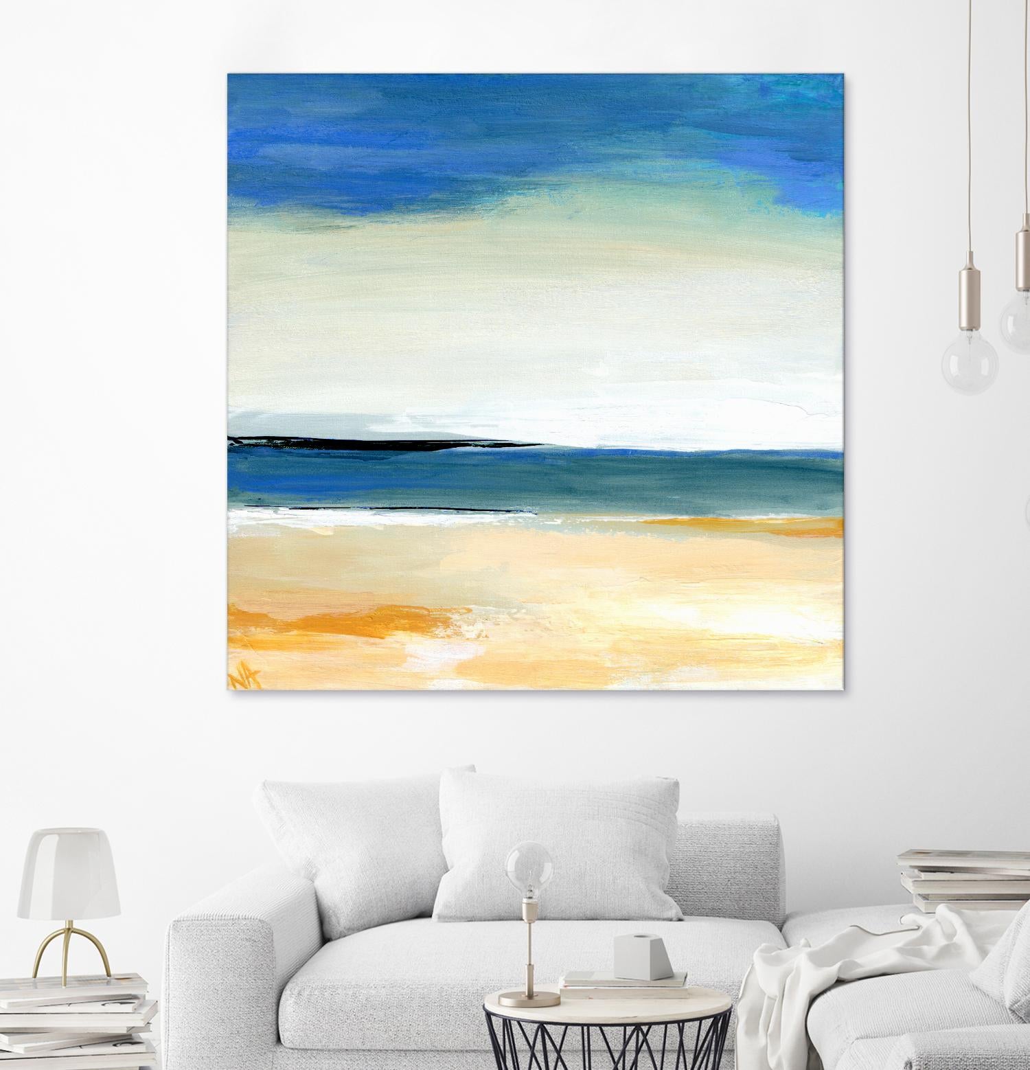 Seascape 2 by Niki Arden on GIANT ART - beige abstract