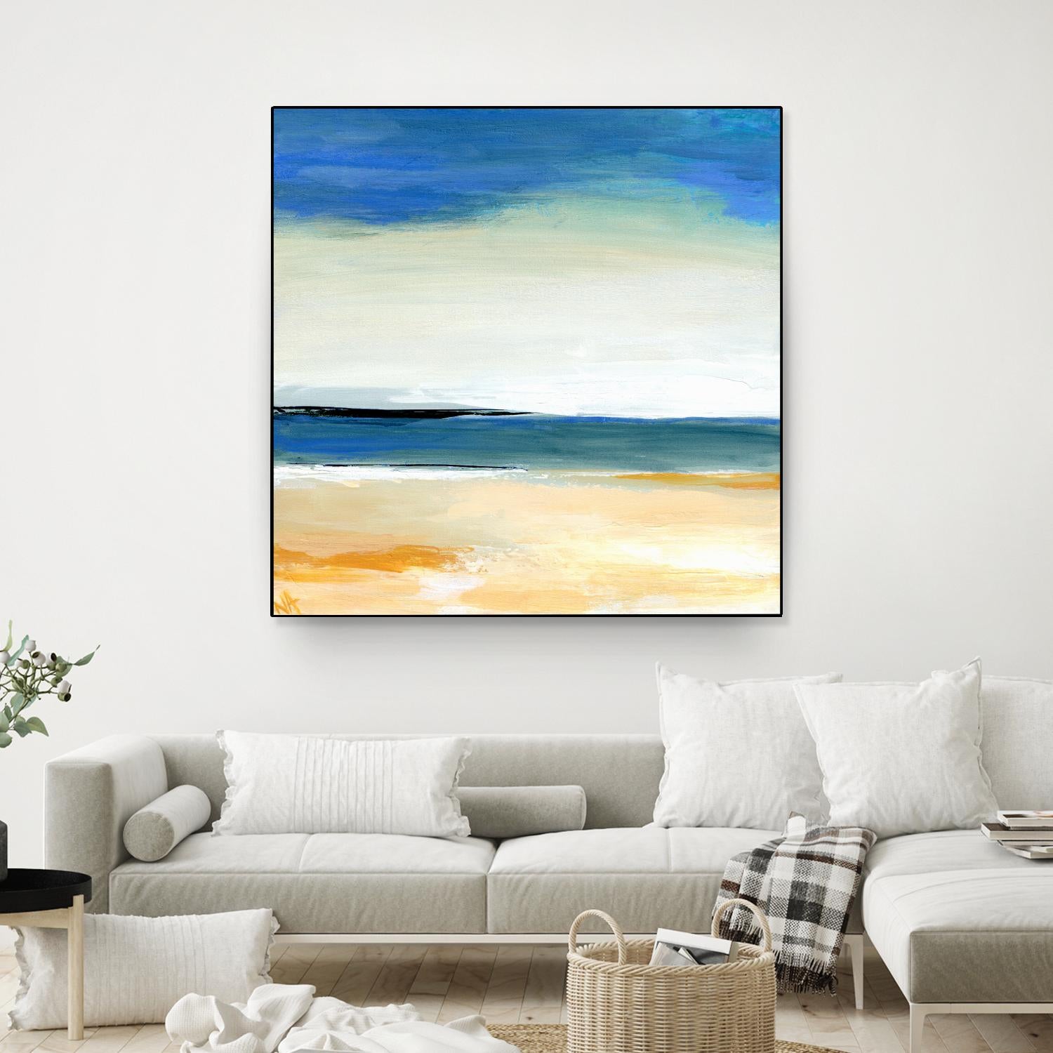 Seascape 2 by Niki Arden on GIANT ART - beige abstract