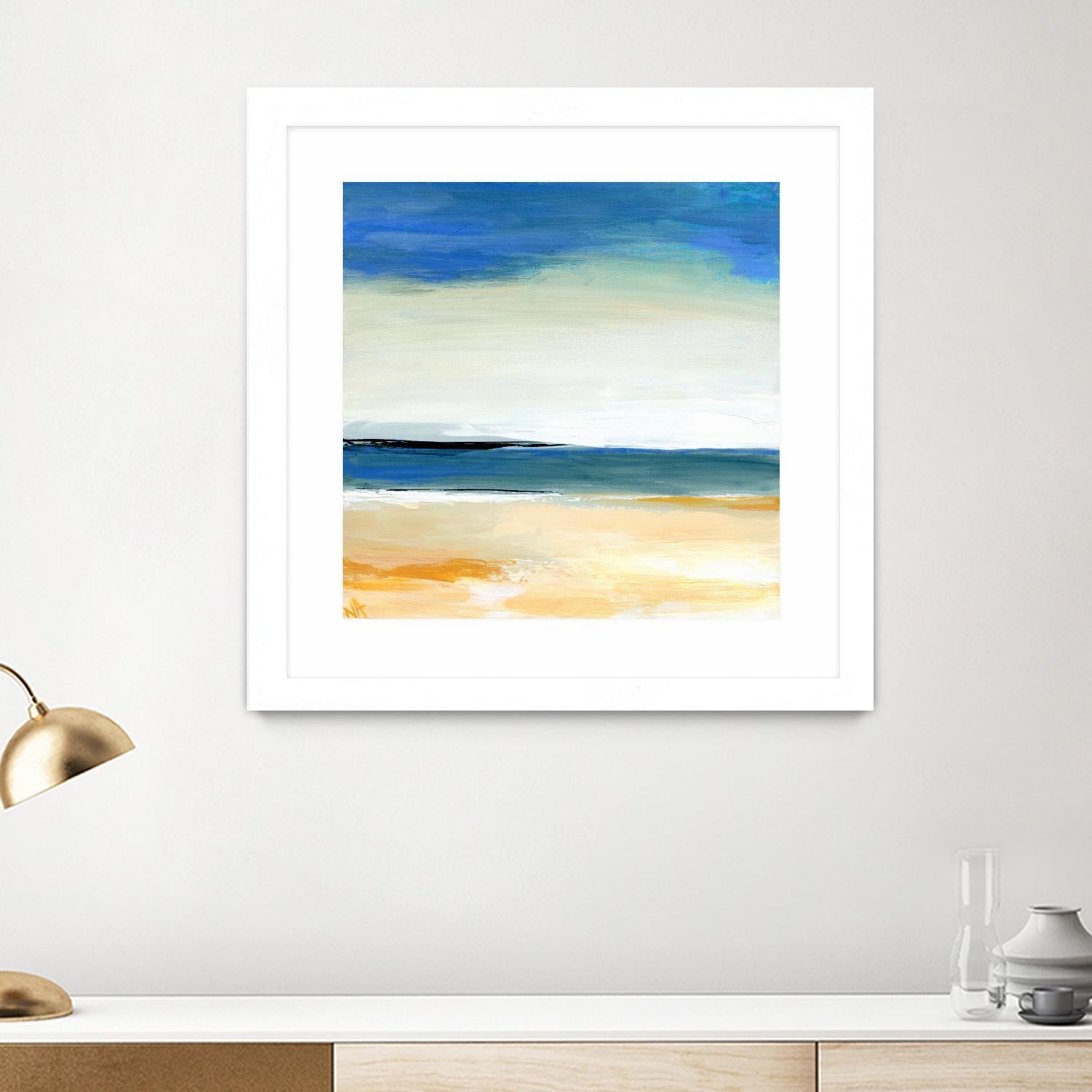Seascape 2 by Niki Arden on GIANT ART - beige abstract