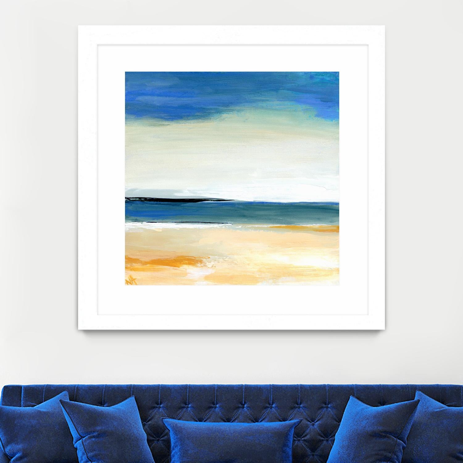 Seascape 2 by Niki Arden on GIANT ART - beige abstract